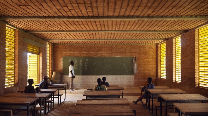 A classroom in the Gando Primary School